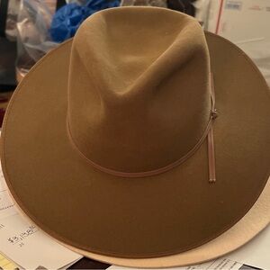 Stetson Unisex Vintage Medium Brown Fedora Hat